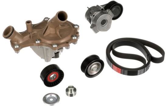 Water Pump + V-Ribbed Belt Kit Micro-V® Kit KP26PK1670 Gates