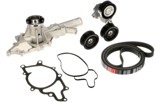 Water Pump + V-Ribbed Belt Kit Micro-V® Kit KP26PK2260-2 Gates