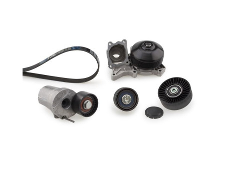 Water Pump + V-Ribbed Belt Kit Micro-V® Kit KP36DPK1698 Gates
