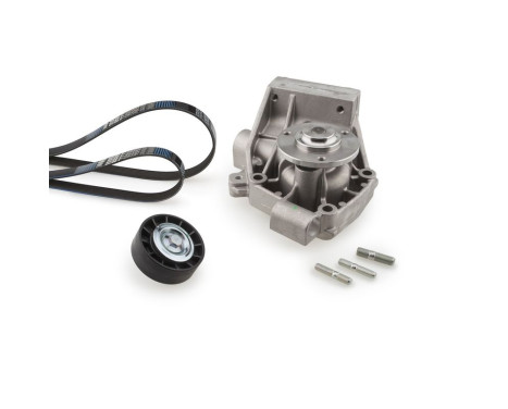Water Pump + V-Ribbed Belt Kit Micro-V® Kit KP46PK948 Gates