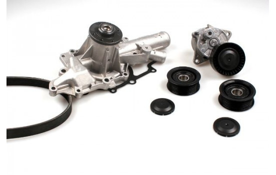 Water Pump + V-Ribbed Belt Kit