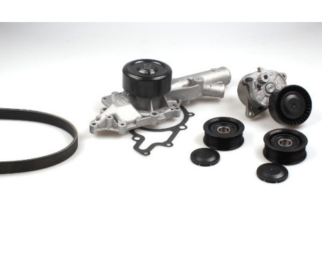 Water Pump + V-Ribbed Belt Kit
