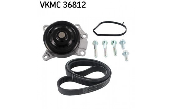 Water Pump + V-Ribbed Belt Kit