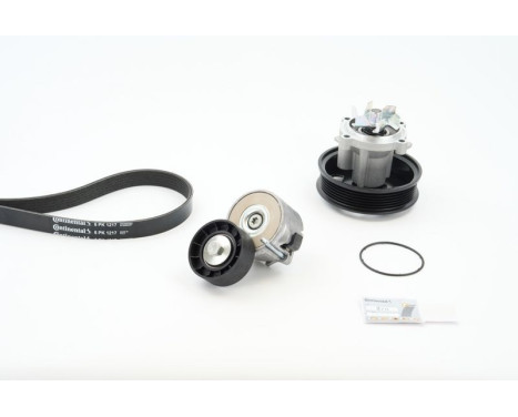 Water Pump + V-Ribbed Belt Set 6PK1217WP1 Contitech, Image 3