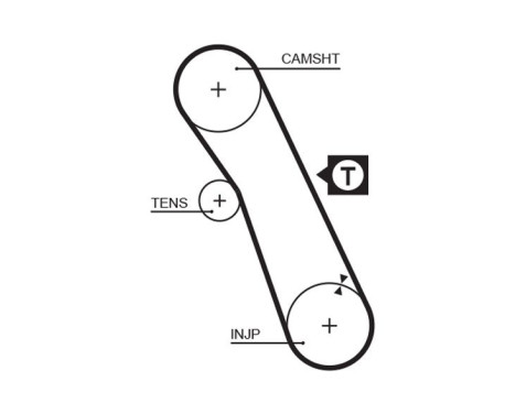 Timing belt 5055XS Gates