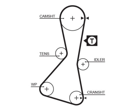 Timing belt 5060XS Gates