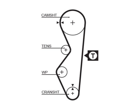 Timing belt 5124 Gates