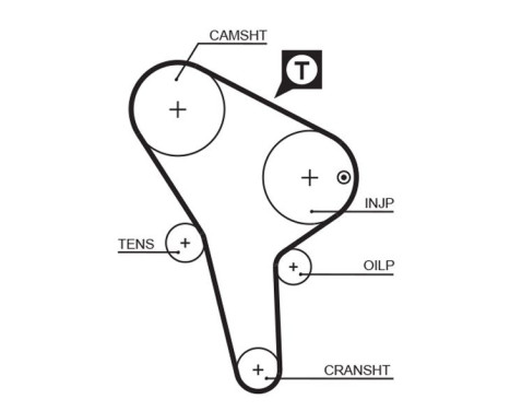 Timing belt 5176 Gates