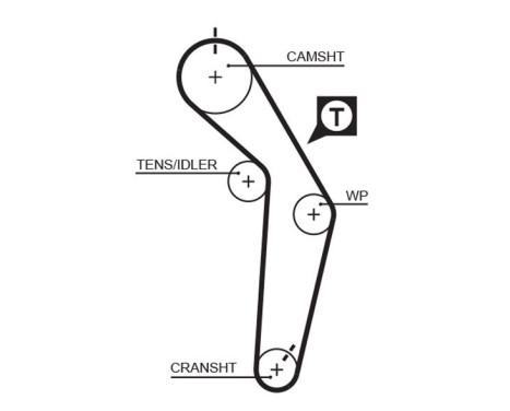 Timing belt 5182XS Gates, Image 2