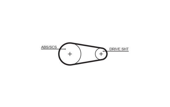 Timing belt 5204XS Gates