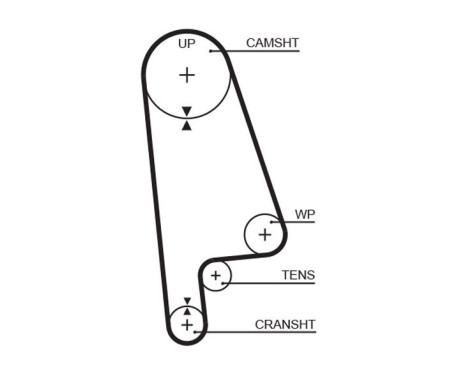 Timing belt 5233XS Gates