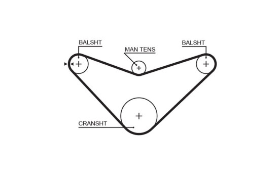Timing belt 5235XS Gates