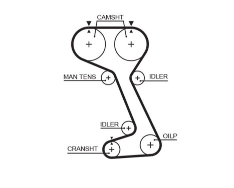Timing belt 5242XS Gates