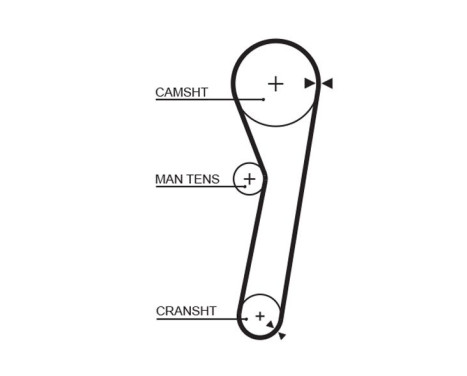 Timing belt 5260XS Gates