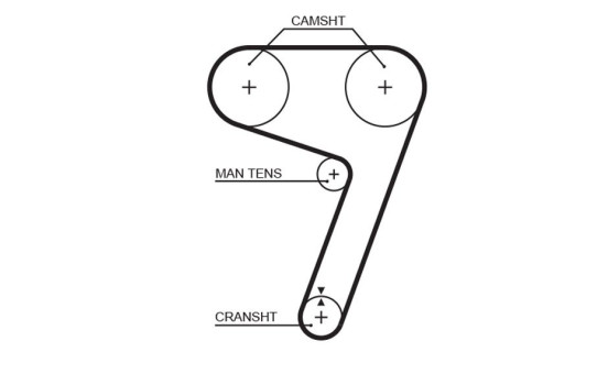 Timing belt 5279XS Gates