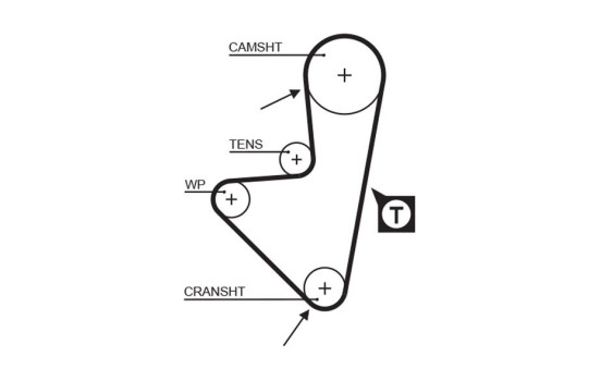 Timing belt 5347XS Gates