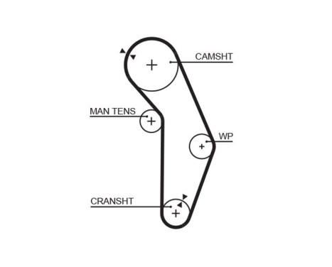 Timing belt 5352XS Gates