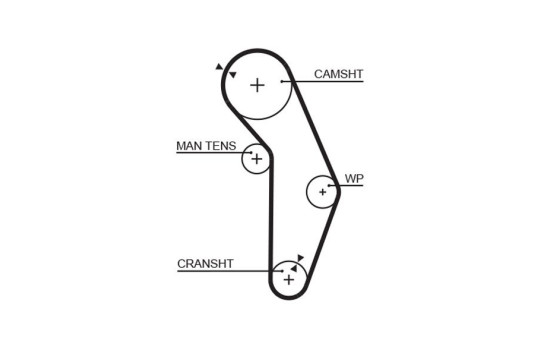 Timing belt 5352XS Gates