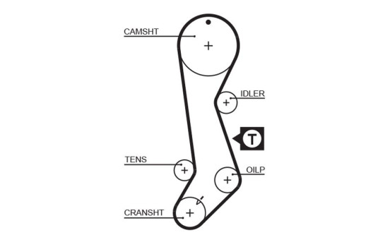 Timing belt 5358XS Gates, Image 2