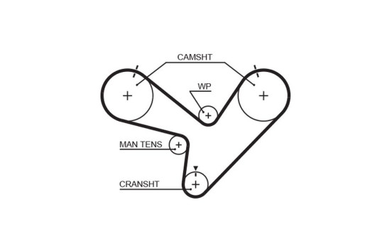 Timing belt 5366XS Gates