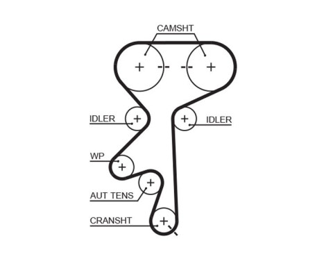 Timing belt 5369XS Gates