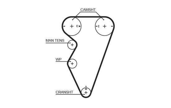 Timing belt 5416XS Gates