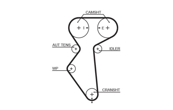 Timing belt 5419XS Gates