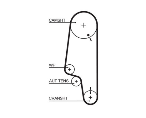 Timing belt 5427XS Gates