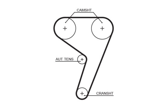 Timing belt 5433XS Gates