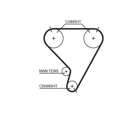 Timing belt 5448XS Gates