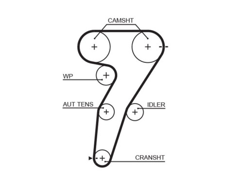 Timing belt 5469XS Gates