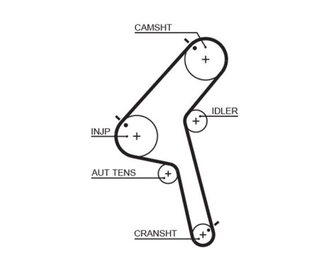 Timing belt 5470XS Gates