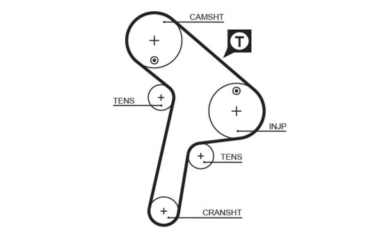 Timing belt 5471XS Gates