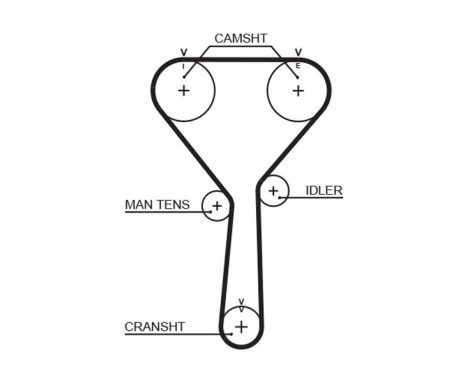 Timing belt 5487XS Gates