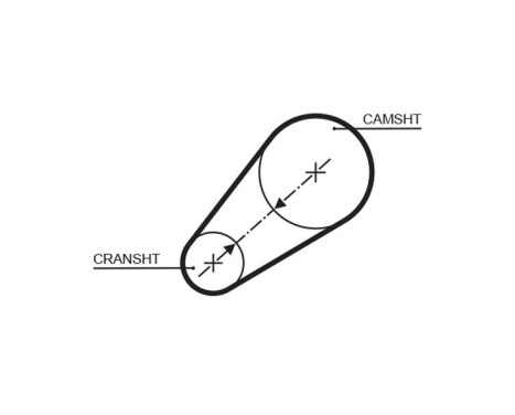 Timing belt 5498XS Gates, Image 2