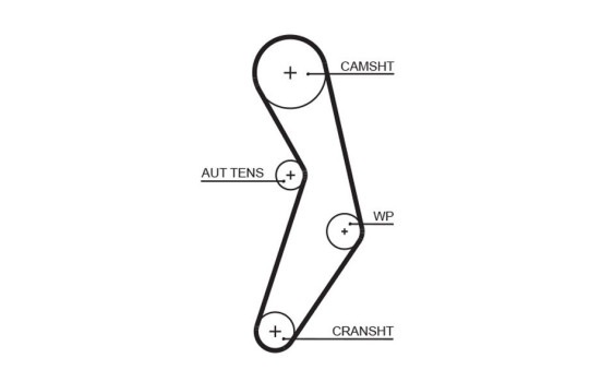 Timing belt 5503XS Gates, Image 2