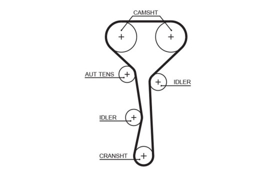 Timing belt 5507XS Gates