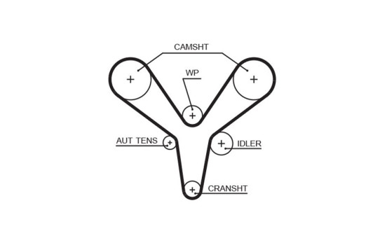 Timing belt 5527XS Gates