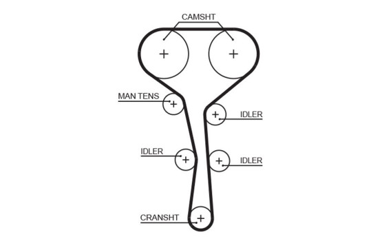 Timing belt 5532XS Gates