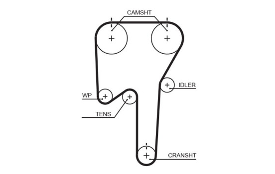 Timing belt 5533XS Gates
