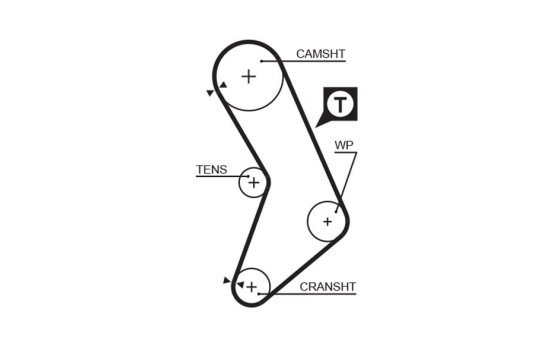 Timing belt 5545XS Gates, Image 2