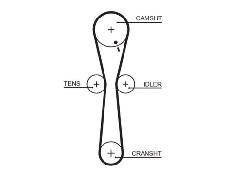 Timing belt 5547XS Gates, Image 2