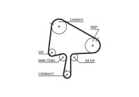 Timing belt 5596XS Gates