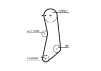 Timing belt 5626XS Gates