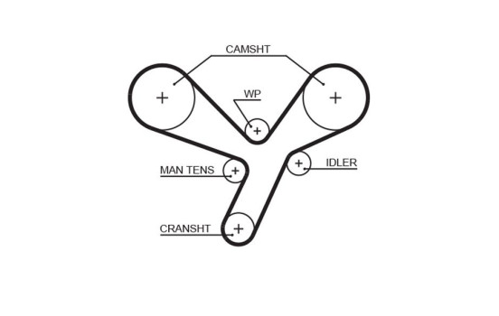 Timing belt 5642XS Gates