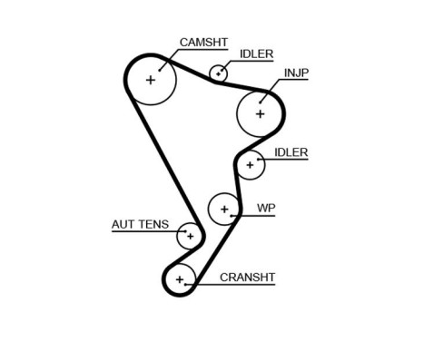 Timing belt 5661XS Gates