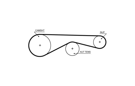 Timing belt 5704XS Gates