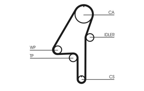 Timing Belt CT1010 Contitech, Image 3