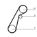 Timing Belt CT1020 Contitech, Thumbnail 3
