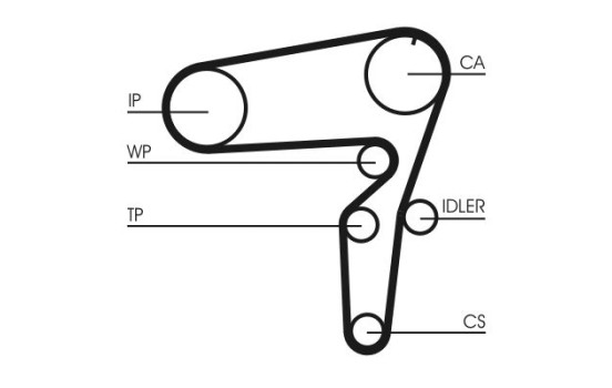 Timing belt CT1105 Contitech, Image 4